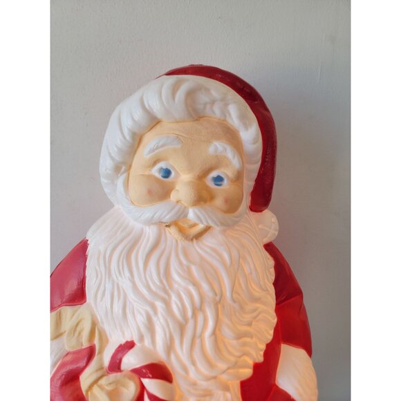 Grand venture candy cane Santa Claus blow mold lawn decor Xmas - Picture 2 of 11